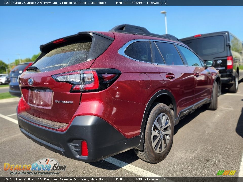 2021 Subaru Outback 2.5i Premium Crimson Red Pearl / Slate Black Photo #3