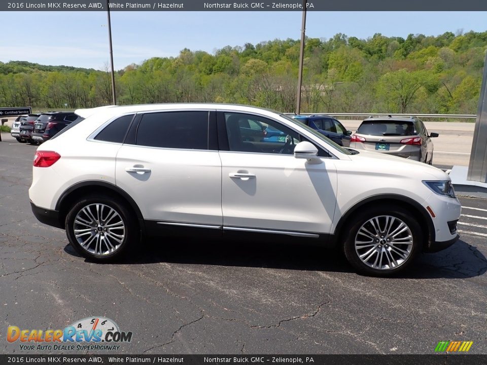 White Platinum 2016 Lincoln MKX Reserve AWD Photo #8