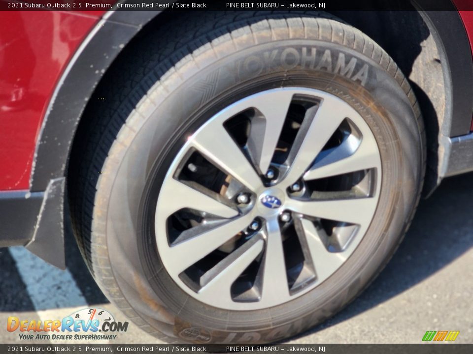 2021 Subaru Outback 2.5i Premium Crimson Red Pearl / Slate Black Photo #6