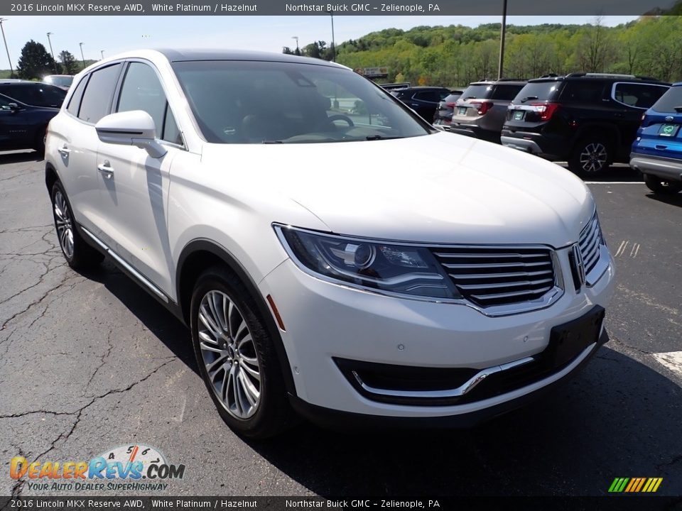 2016 Lincoln MKX Reserve AWD White Platinum / Hazelnut Photo #10