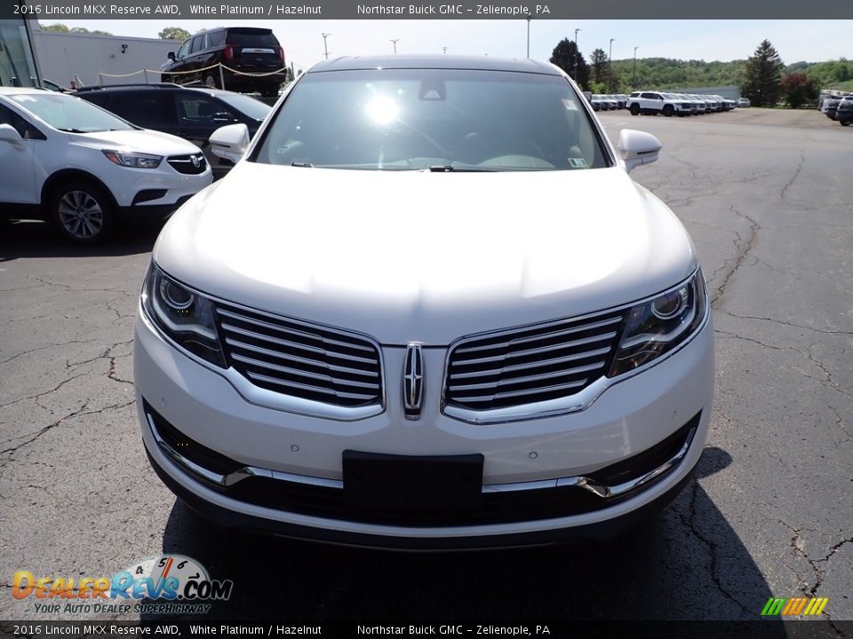 2016 Lincoln MKX Reserve AWD White Platinum / Hazelnut Photo #11