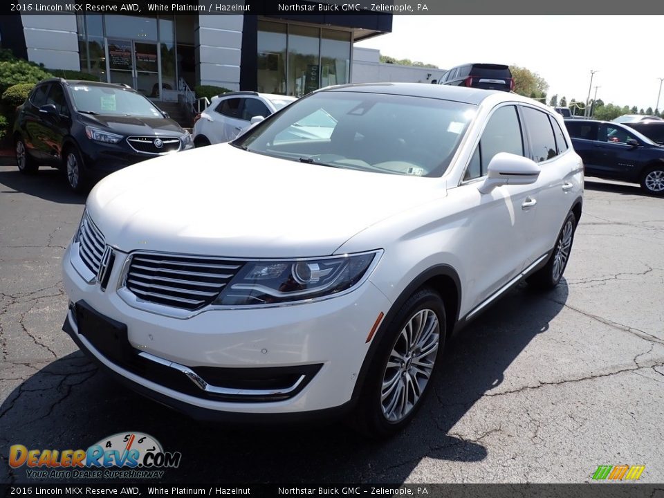 2016 Lincoln MKX Reserve AWD White Platinum / Hazelnut Photo #12