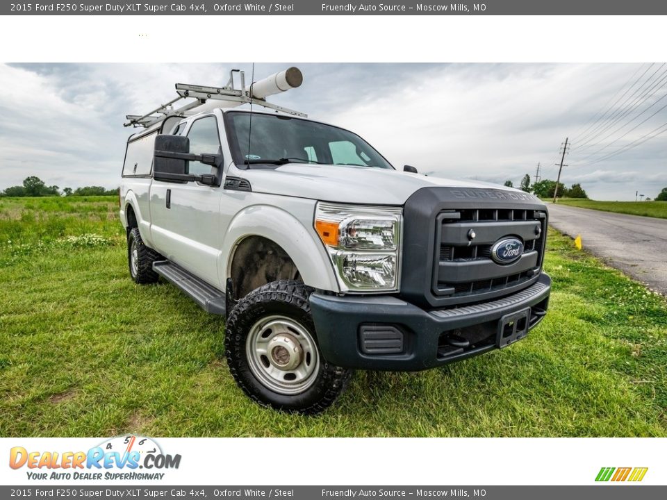 2015 Ford F250 Super Duty XLT Super Cab 4x4 Oxford White / Steel Photo #1