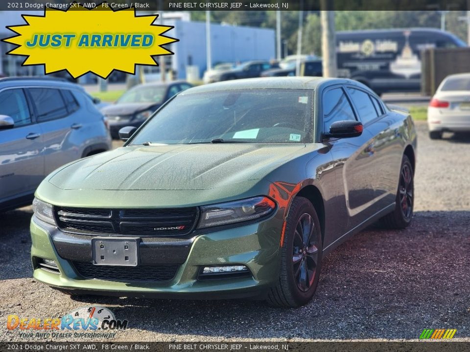 2021 Dodge Charger SXT AWD F8 Green / Black Photo #1