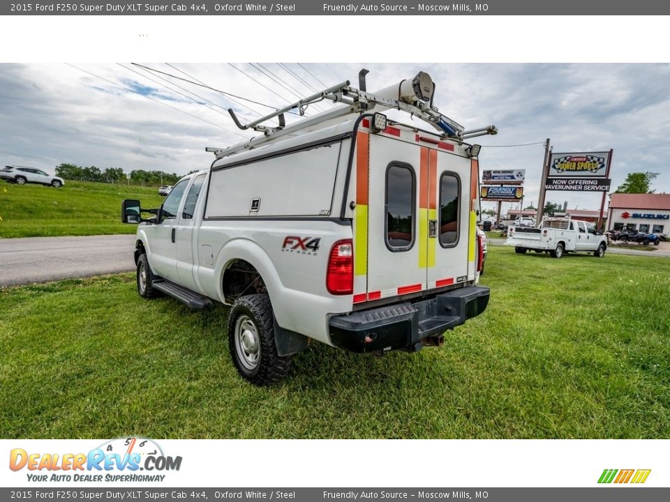 2015 Ford F250 Super Duty XLT Super Cab 4x4 Oxford White / Steel Photo #6