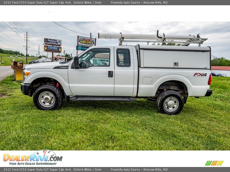 2015 Ford F250 Super Duty XLT Super Cab 4x4 Oxford White / Steel Photo #7