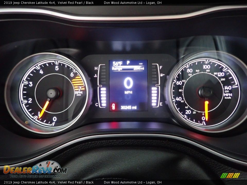 2019 Jeep Cherokee Latitude 4x4 Velvet Red Pearl / Black Photo #18