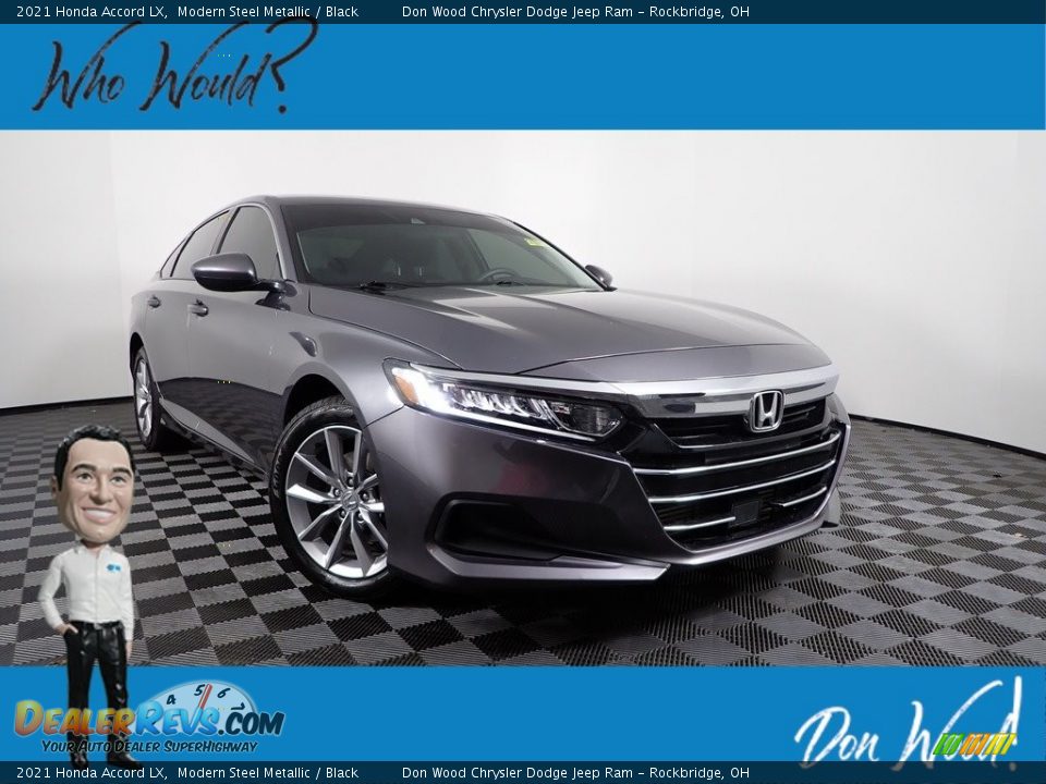 2021 Honda Accord LX Modern Steel Metallic / Black Photo #1