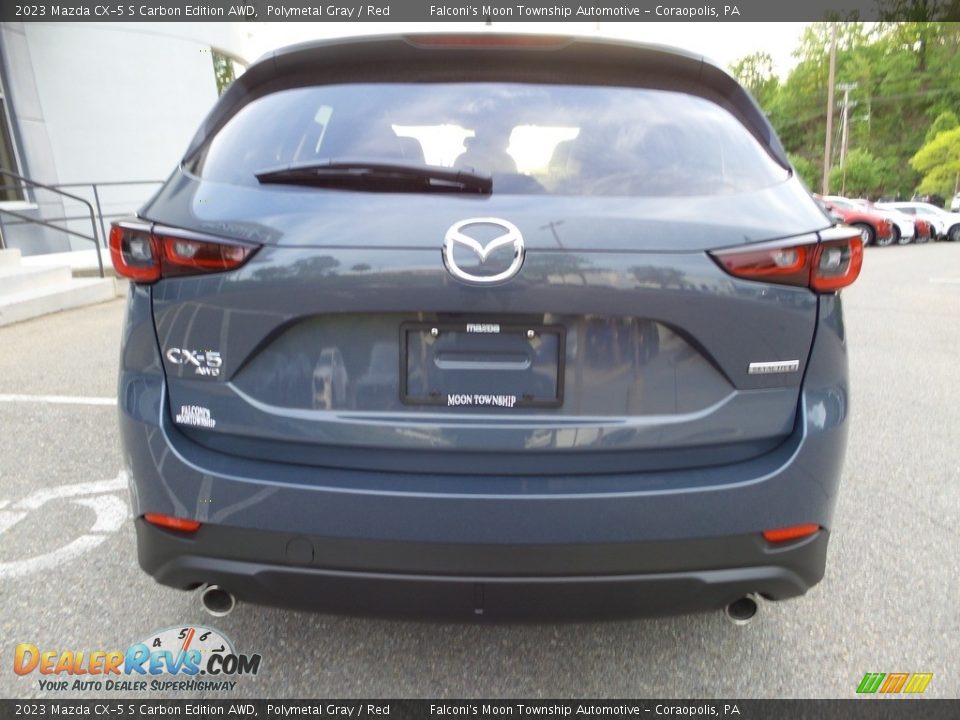 2023 Mazda CX-5 S Carbon Edition AWD Polymetal Gray / Red Photo #3