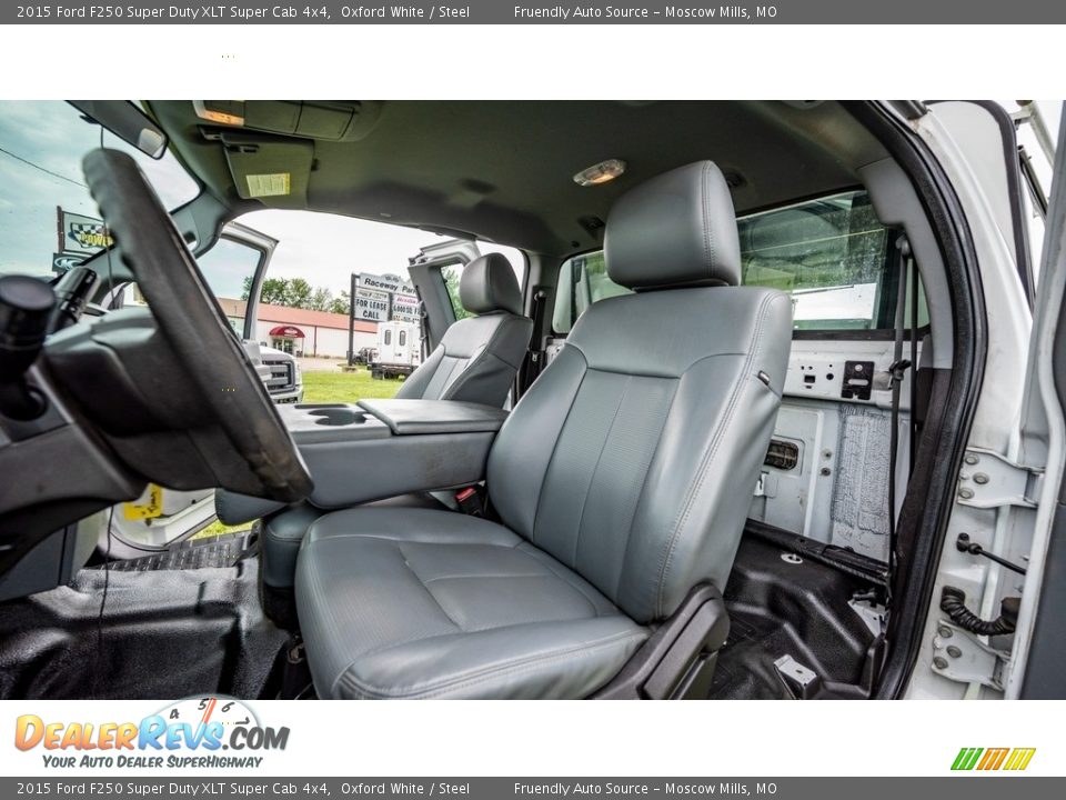 2015 Ford F250 Super Duty XLT Super Cab 4x4 Oxford White / Steel Photo #17