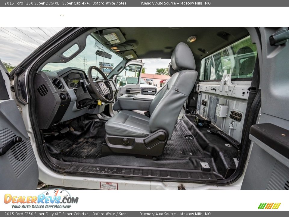 2015 Ford F250 Super Duty XLT Super Cab 4x4 Oxford White / Steel Photo #18