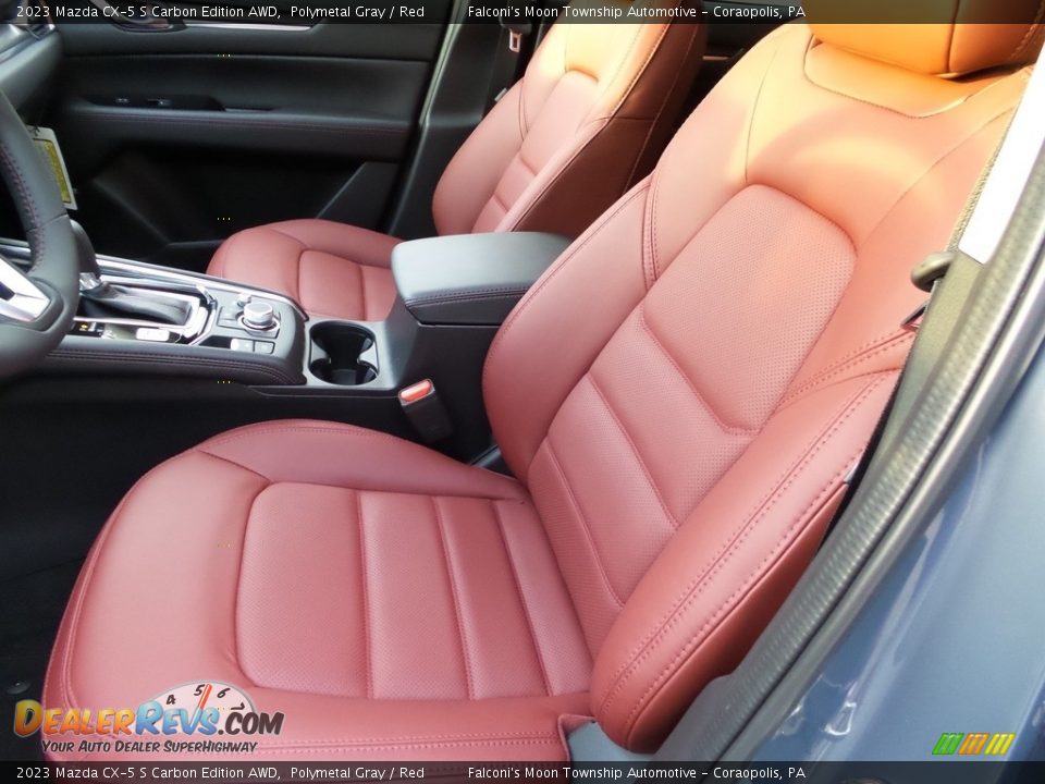 2023 Mazda CX-5 S Carbon Edition AWD Polymetal Gray / Red Photo #11