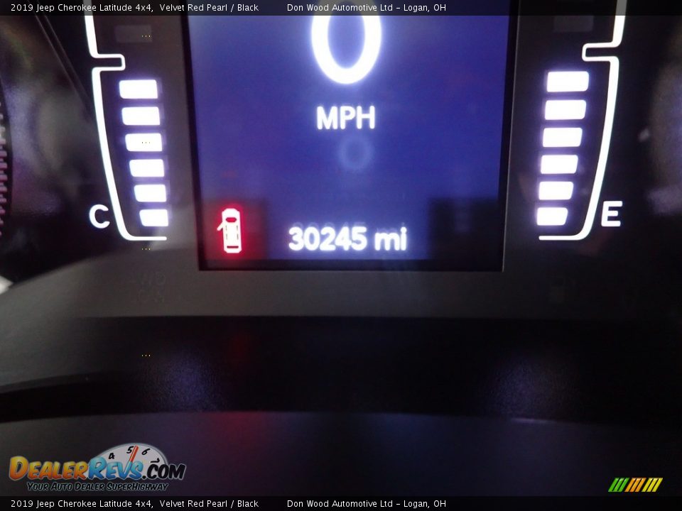 2019 Jeep Cherokee Latitude 4x4 Velvet Red Pearl / Black Photo #30