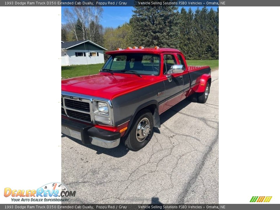 Front 3/4 View of 1993 Dodge Ram Truck D350 Extended Cab Dually Photo #1