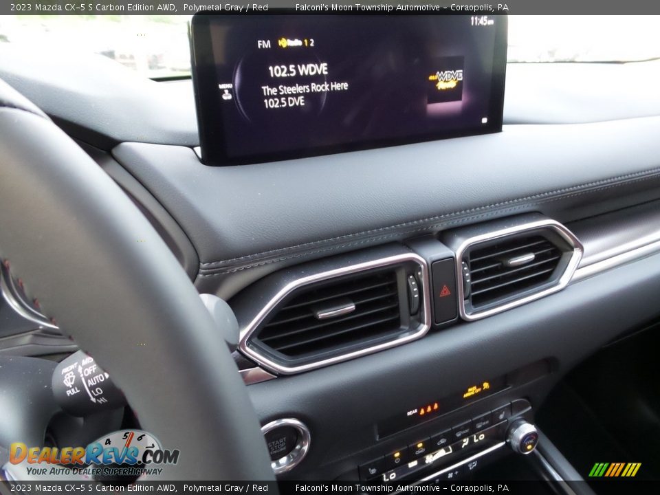 2023 Mazda CX-5 S Carbon Edition AWD Polymetal Gray / Red Photo #17