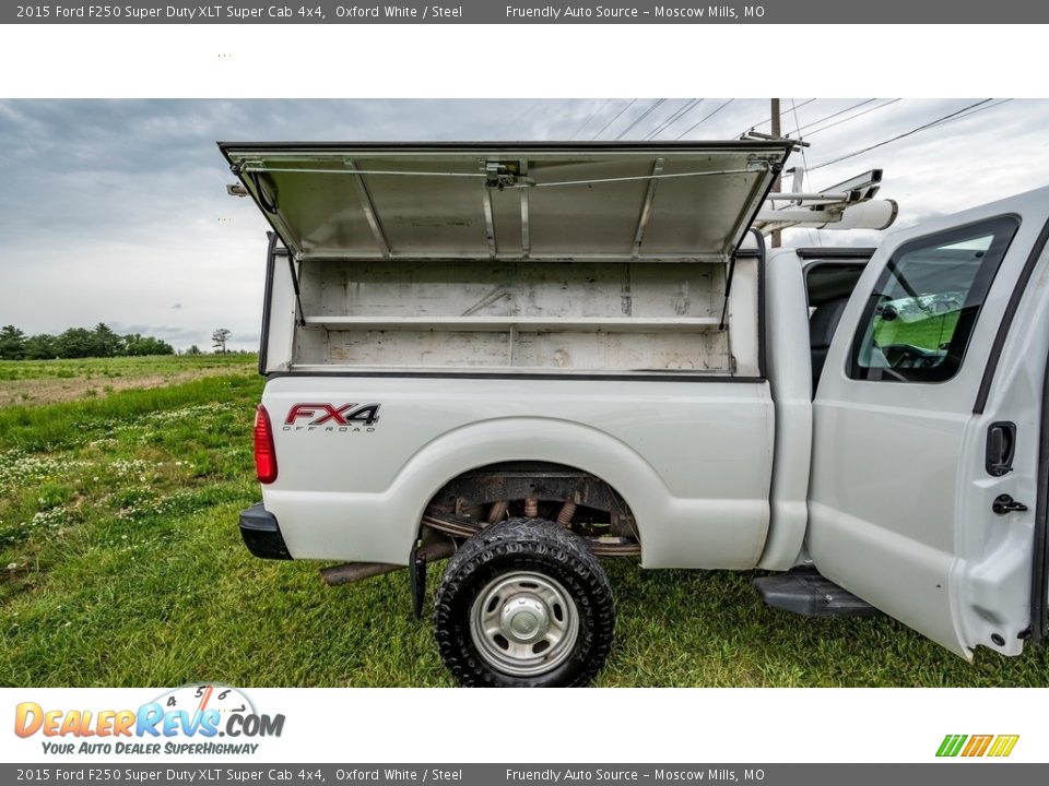 2015 Ford F250 Super Duty XLT Super Cab 4x4 Oxford White / Steel Photo #24