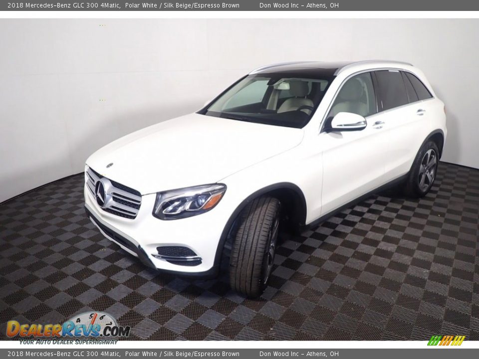 2018 Mercedes-Benz GLC 300 4Matic Polar White / Silk Beige/Espresso Brown Photo #10