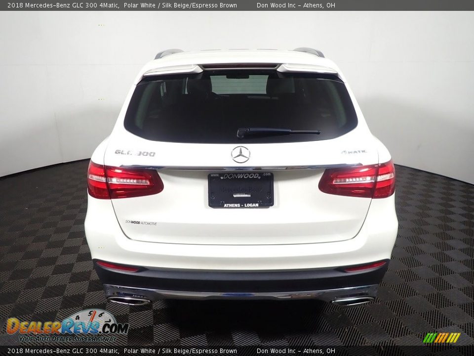 2018 Mercedes-Benz GLC 300 4Matic Polar White / Silk Beige/Espresso Brown Photo #13