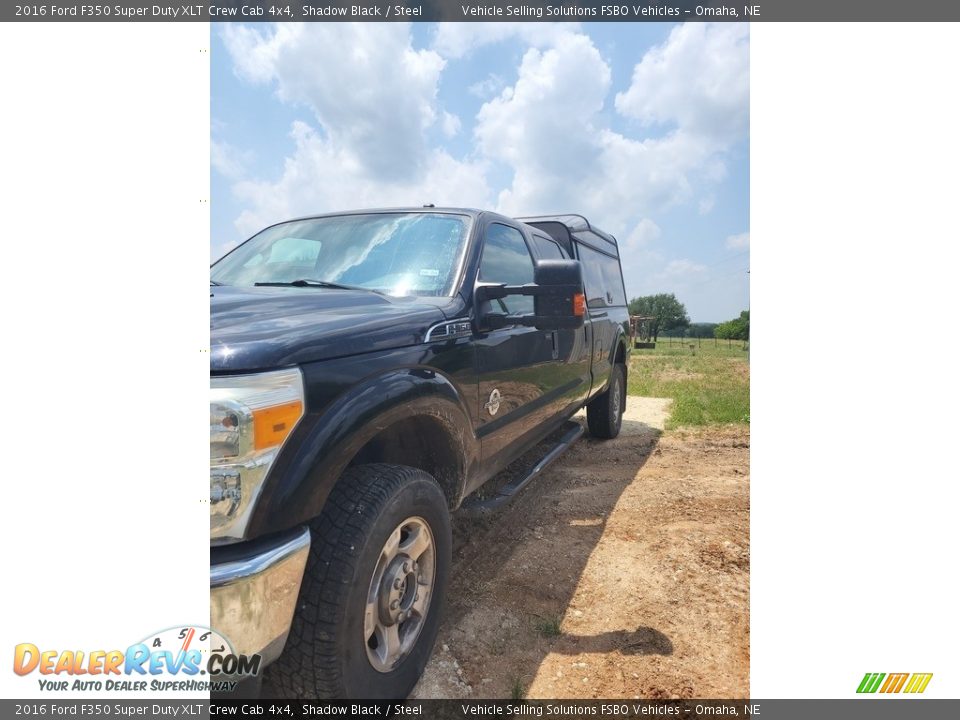 2016 Ford F350 Super Duty XLT Crew Cab 4x4 Shadow Black / Steel Photo #1