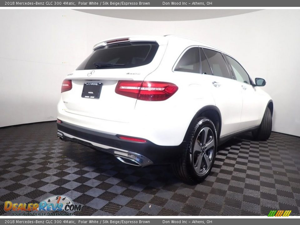 2018 Mercedes-Benz GLC 300 4Matic Polar White / Silk Beige/Espresso Brown Photo #17