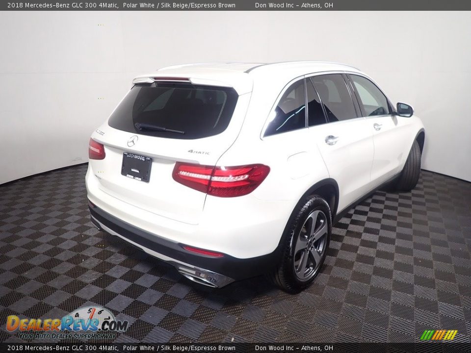 2018 Mercedes-Benz GLC 300 4Matic Polar White / Silk Beige/Espresso Brown Photo #18