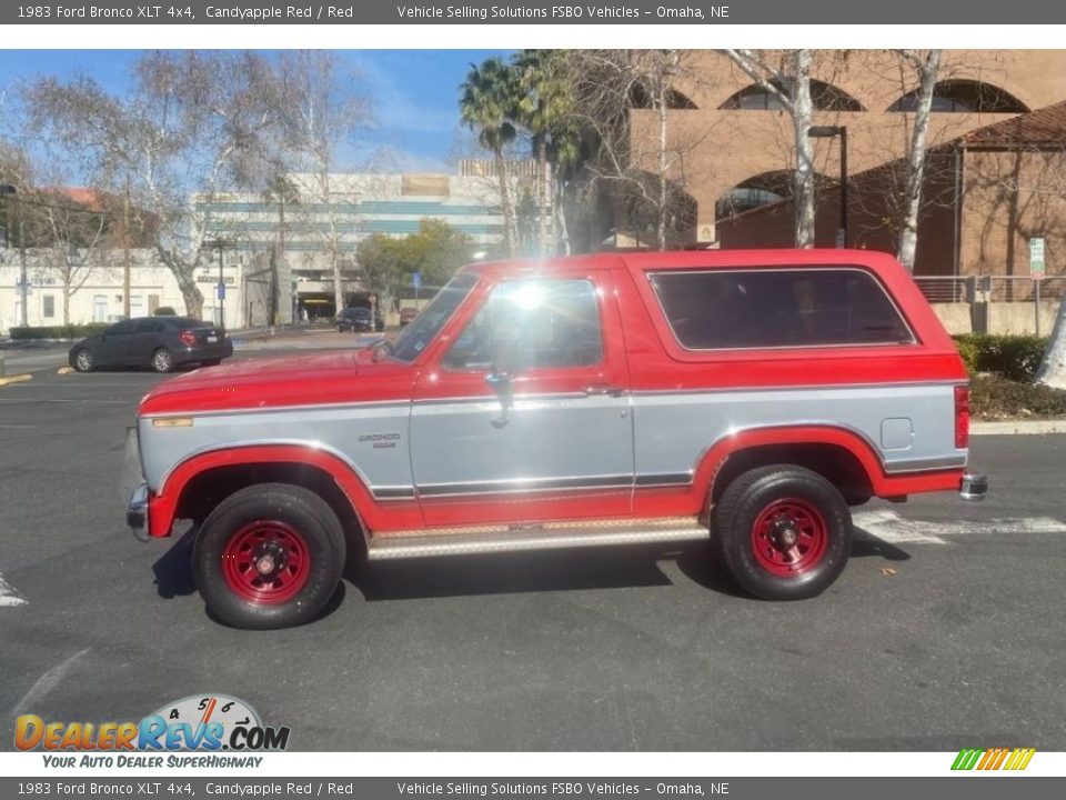 1983 Ford Bronco XLT 4x4 Candyapple Red / Red Photo #1
