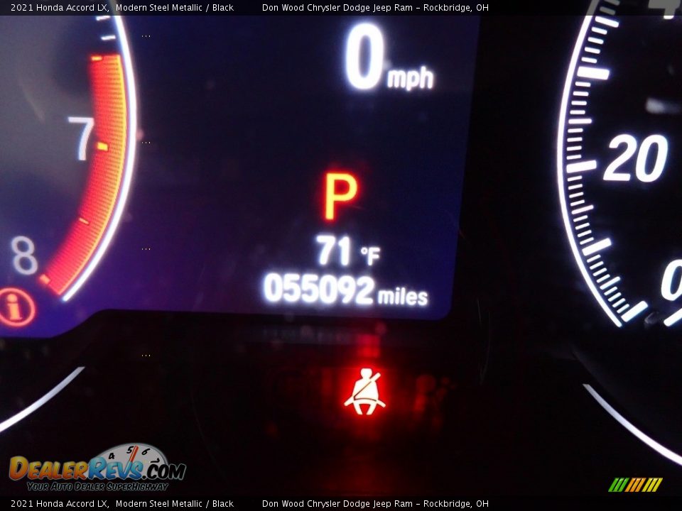 2021 Honda Accord LX Modern Steel Metallic / Black Photo #30