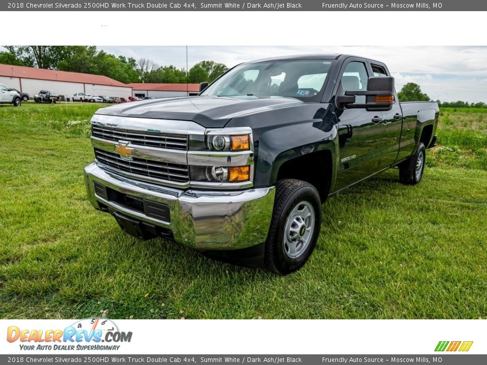 2018 Chevrolet Silverado 2500HD Work Truck Double Cab 4x4 Summit White / Dark Ash/Jet Black Photo #8