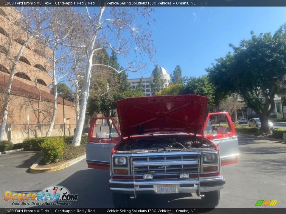 1983 Ford Bronco XLT 4x4 Candyapple Red / Red Photo #2