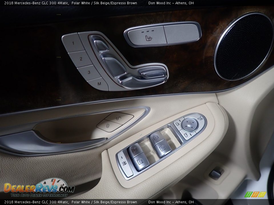 2018 Mercedes-Benz GLC 300 4Matic Polar White / Silk Beige/Espresso Brown Photo #20