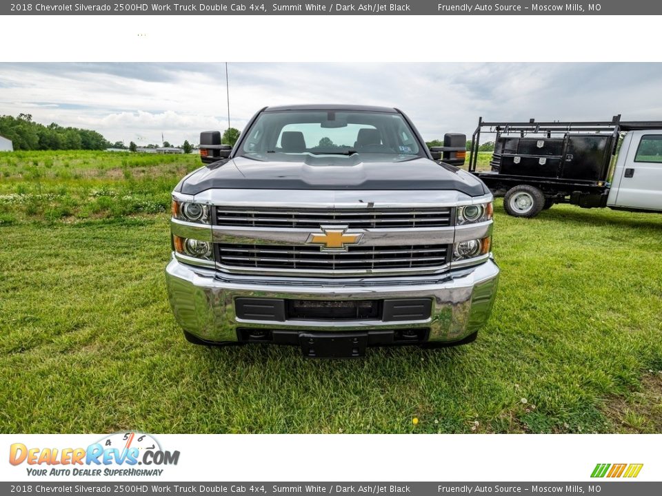 2018 Chevrolet Silverado 2500HD Work Truck Double Cab 4x4 Summit White / Dark Ash/Jet Black Photo #9