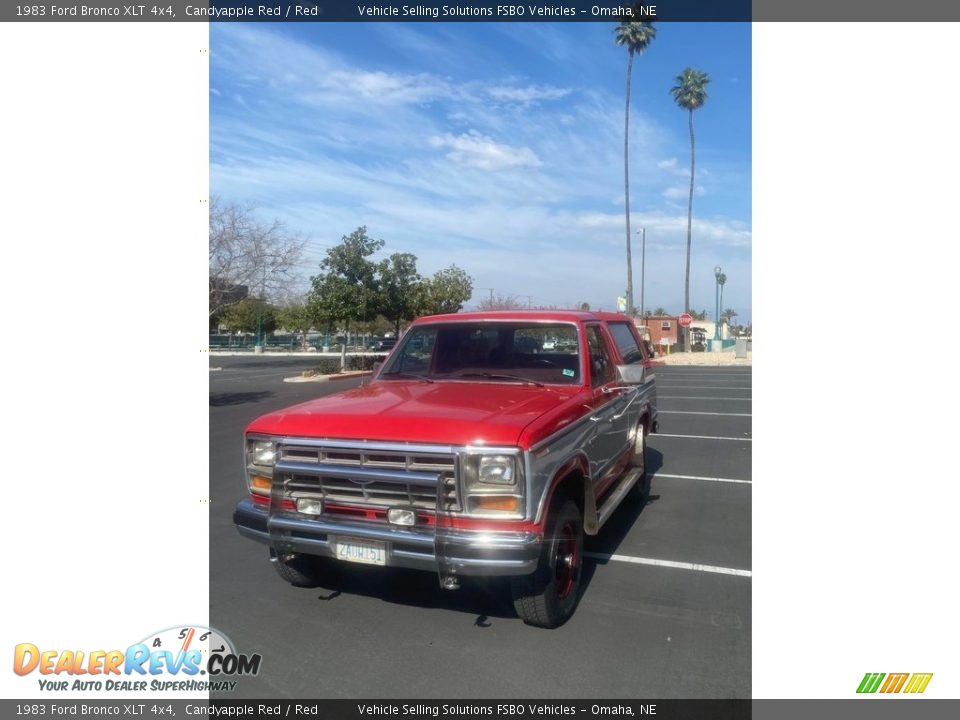 1983 Ford Bronco XLT 4x4 Candyapple Red / Red Photo #4