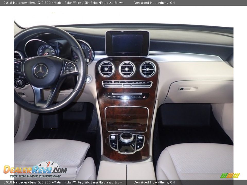 2018 Mercedes-Benz GLC 300 4Matic Polar White / Silk Beige/Espresso Brown Photo #23