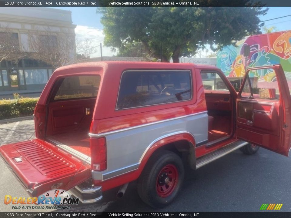 1983 Ford Bronco XLT 4x4 Candyapple Red / Red Photo #7