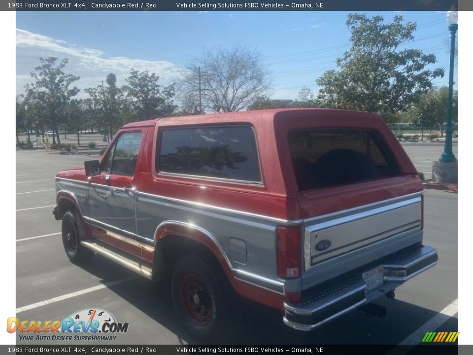 1983 Ford Bronco XLT 4x4 Candyapple Red / Red Photo #8