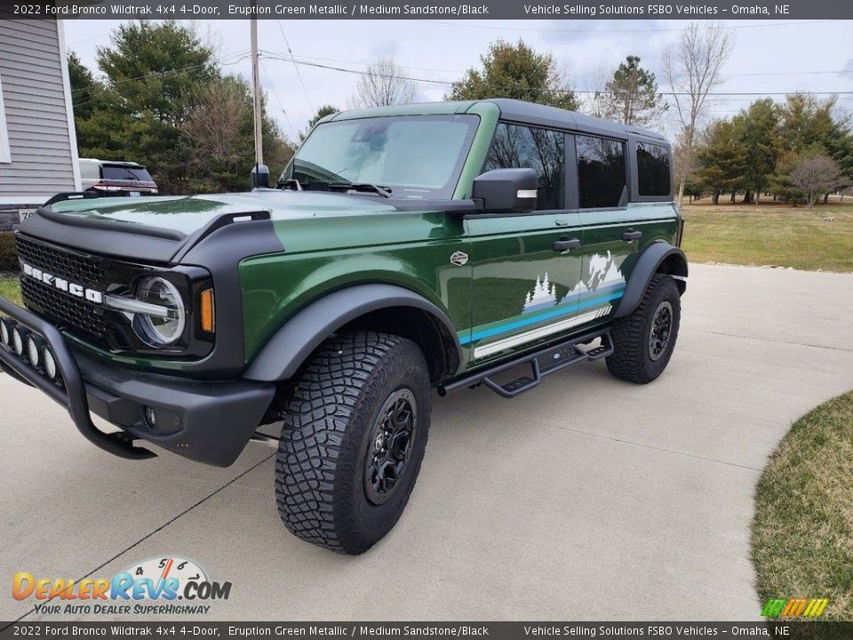 2022 Ford Bronco Wildtrak 4x4 4-Door Eruption Green Metallic / Medium Sandstone/Black Photo #1