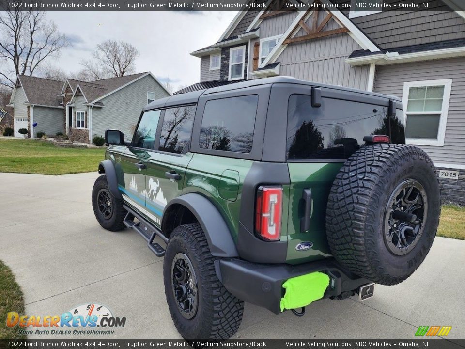 2022 Ford Bronco Wildtrak 4x4 4-Door Eruption Green Metallic / Medium Sandstone/Black Photo #3