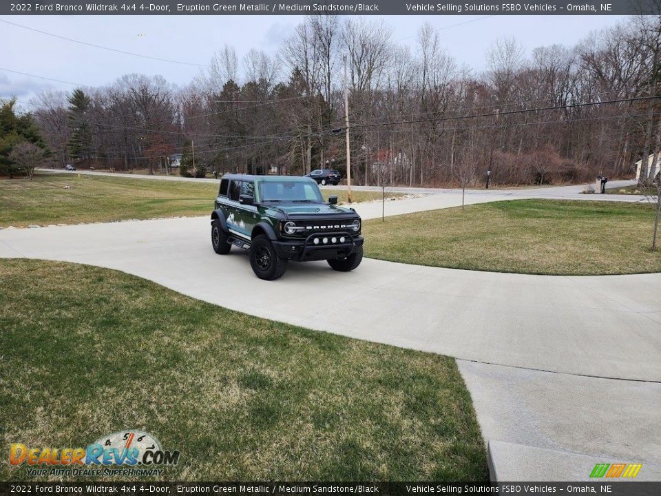 2022 Ford Bronco Wildtrak 4x4 4-Door Eruption Green Metallic / Medium Sandstone/Black Photo #12