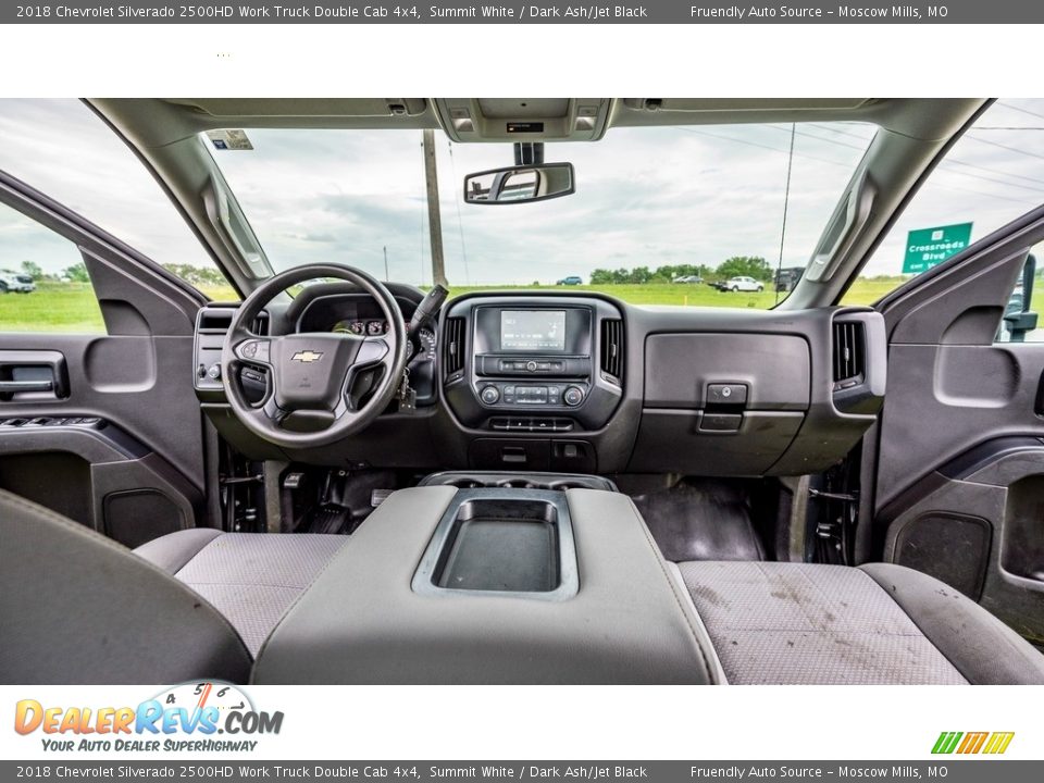 Dashboard of 2018 Chevrolet Silverado 2500HD Work Truck Double Cab 4x4 Photo #26