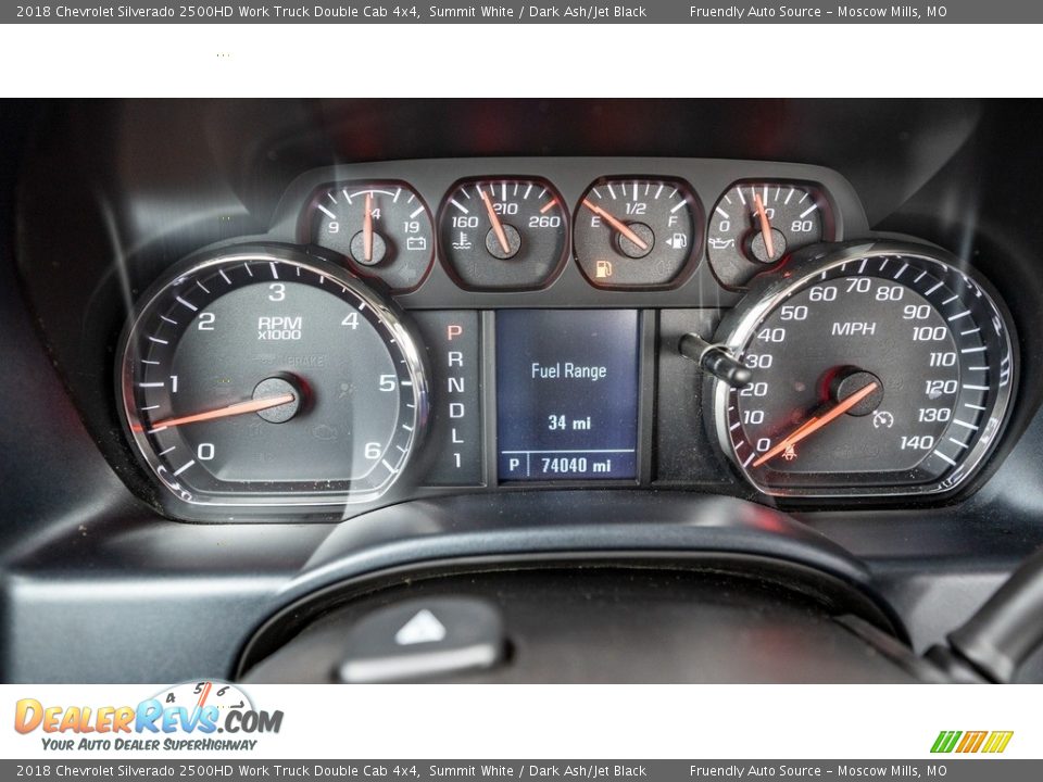 2018 Chevrolet Silverado 2500HD Work Truck Double Cab 4x4 Gauges Photo #28