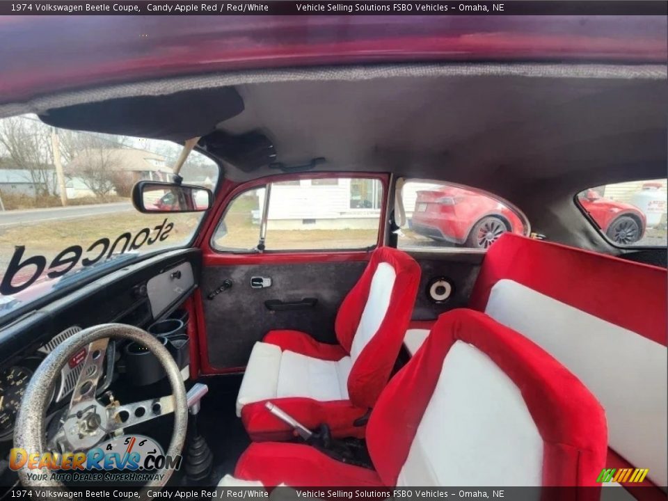 Red/White Interior - 1974 Volkswagen Beetle Coupe Photo #2