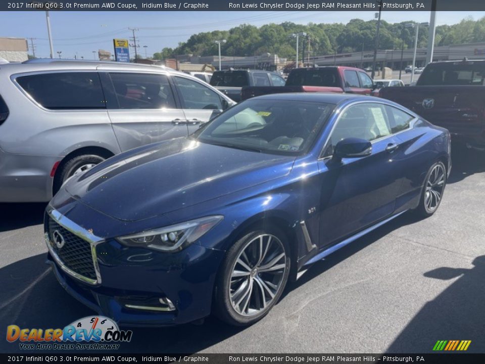 2017 Infiniti Q60 3.0t Premium AWD Coupe Iridium Blue / Graphite Photo #1