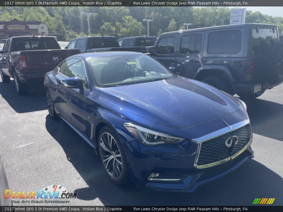 2017 Infiniti Q60 3.0t Premium AWD Coupe Iridium Blue / Graphite Photo #3