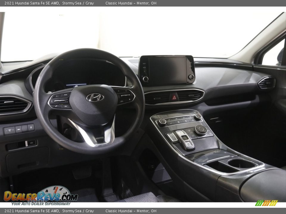 2021 Hyundai Santa Fe SE AWD Stormy Sea / Gray Photo #6