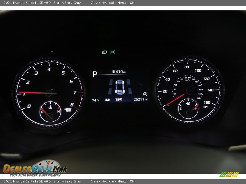 2021 Hyundai Santa Fe SE AWD Stormy Sea / Gray Photo #8