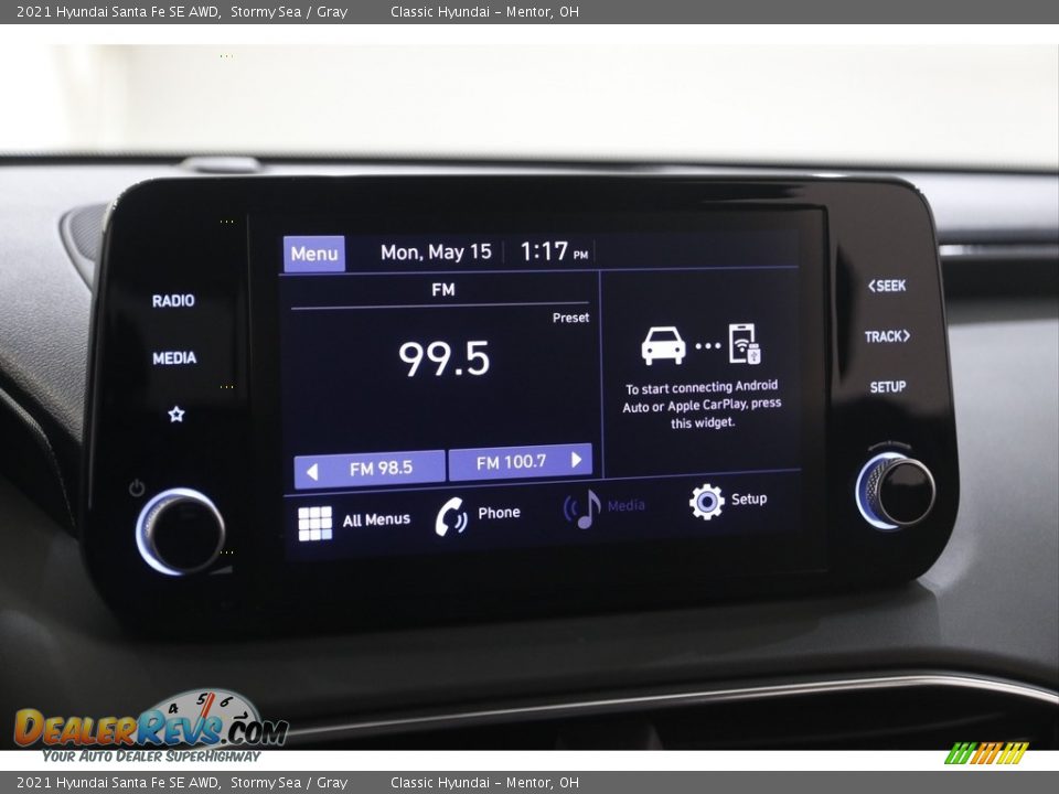 2021 Hyundai Santa Fe SE AWD Stormy Sea / Gray Photo #10