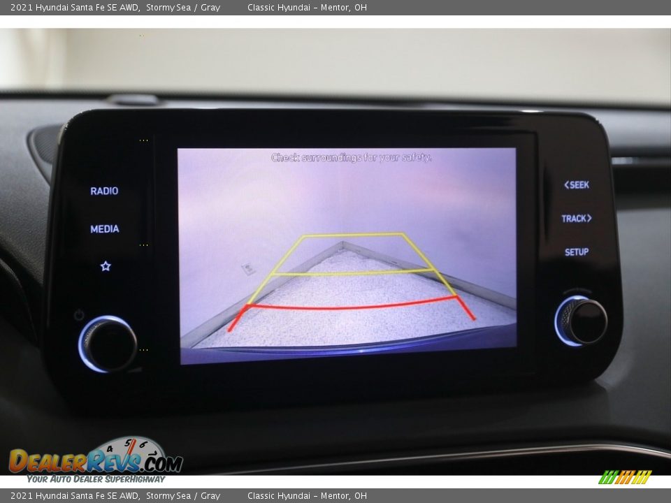 2021 Hyundai Santa Fe SE AWD Stormy Sea / Gray Photo #11