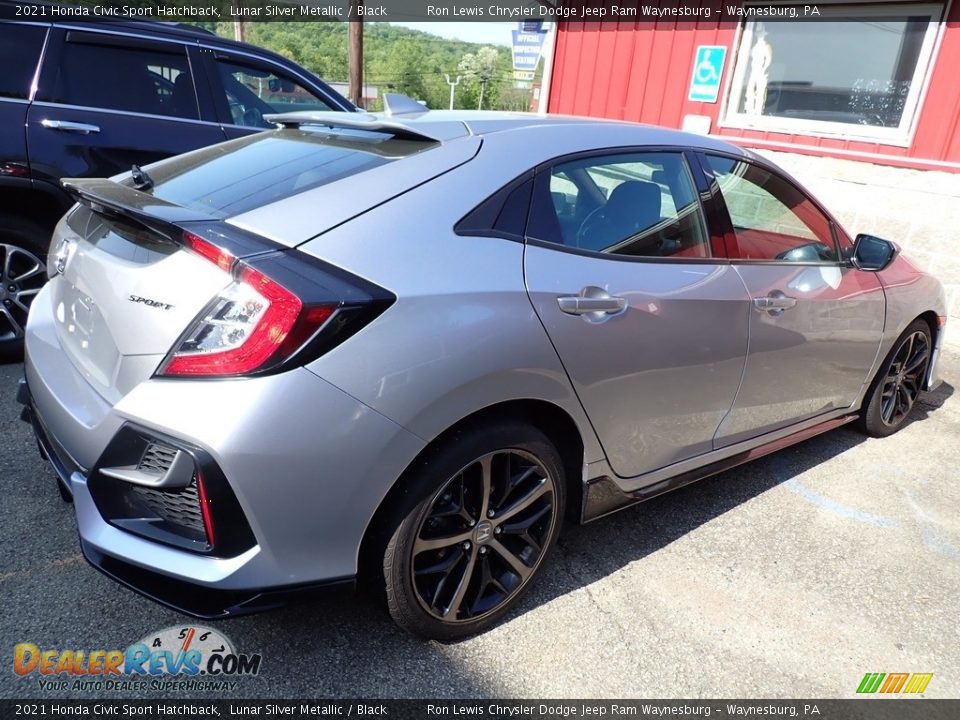 2021 Honda Civic Sport Hatchback Lunar Silver Metallic / Black Photo #3