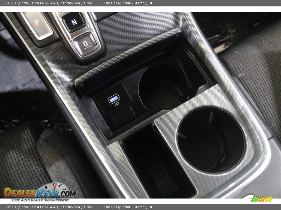 2021 Hyundai Santa Fe SE AWD Stormy Sea / Gray Photo #13