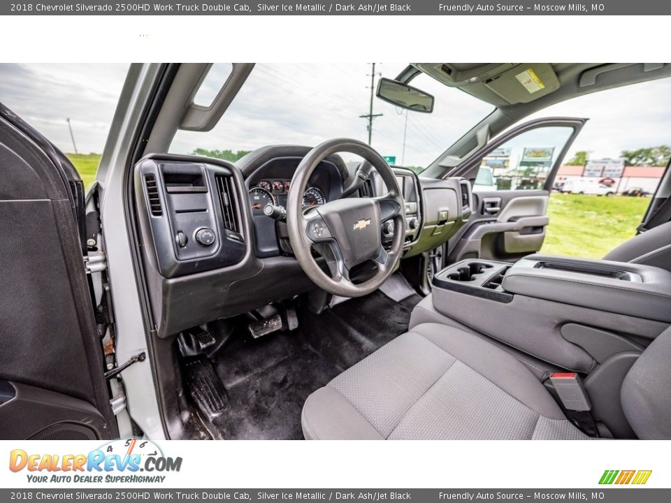 Dark Ash/Jet Black Interior - 2018 Chevrolet Silverado 2500HD Work Truck Double Cab Photo #19
